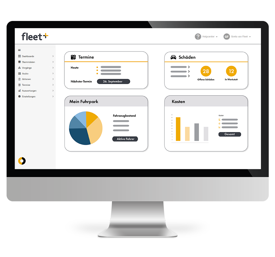 Fleet+ ist die Software für Fuhrparkmanagement und Flottenmanagement Anbieter
